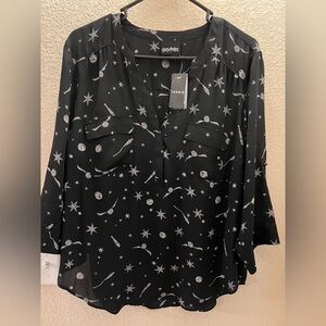 Torrid Black Harry Potter Harper Blouse